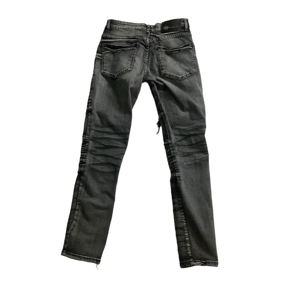 Argonaut Nation Sz 30W 30L Slim Black Distressed - Picture 2 of 7